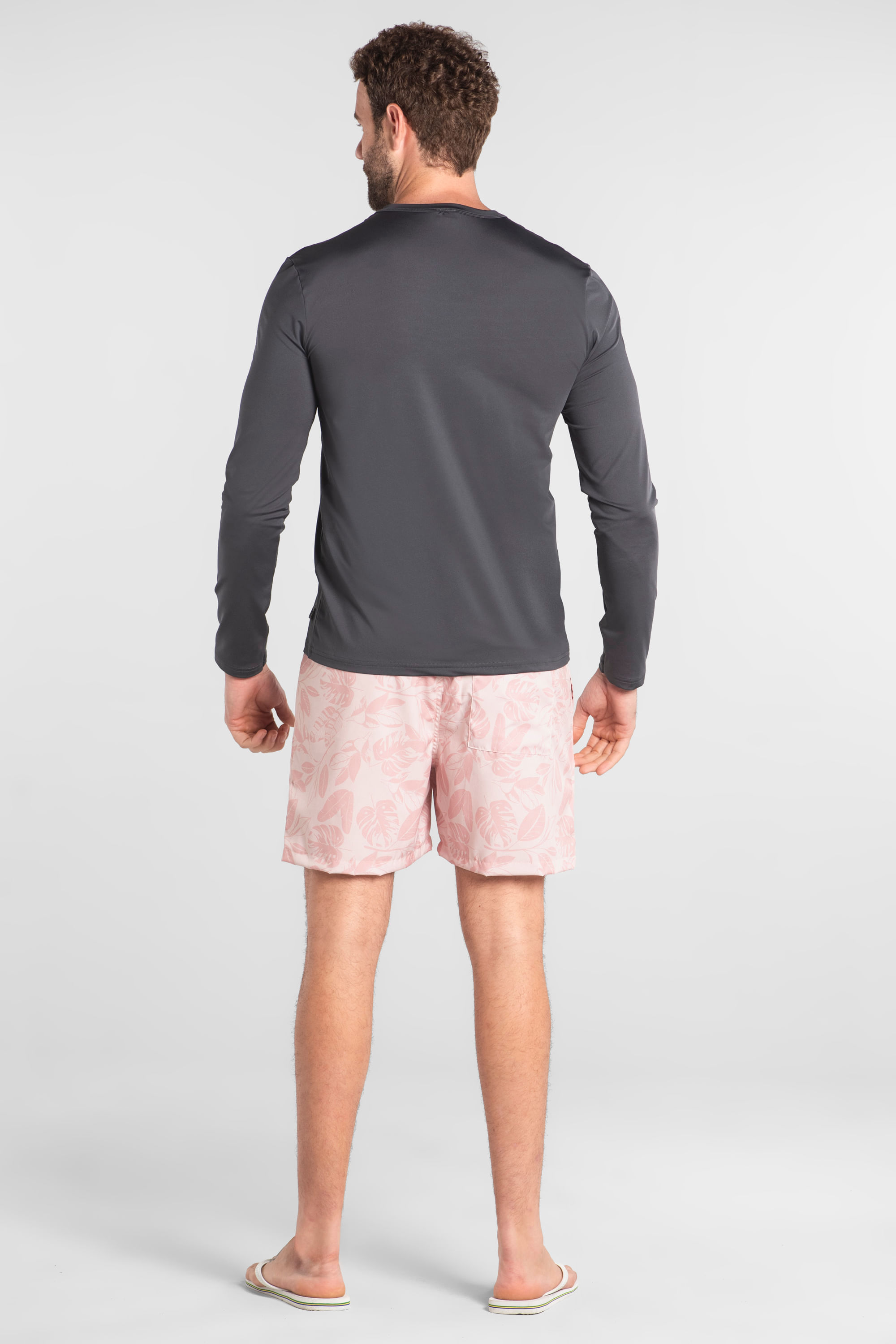 Camiseta Masculina UV DRY Proteção Solar FPS +50 (Cinza Escuro) The Philippines - Imagem 5